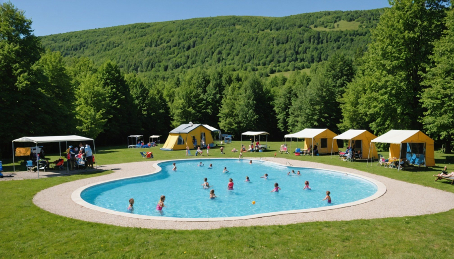 Kindvriendelijke campings met zwembad in de auvergne